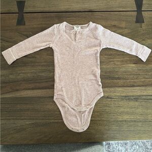 Jamie Kay Essentials Henley long sleeve pink bodysuit